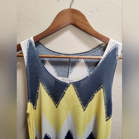 Women's Chevron Print Sundress - Picture 3 of 6